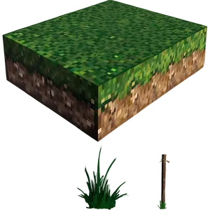 Detailed Minecraft Grass Texture Block Png Gvh PNG image