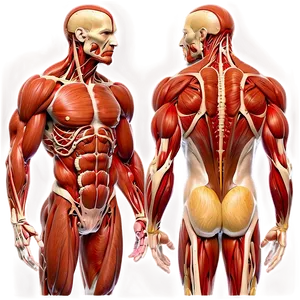 Detailed Muscular System For Medical Students Png 06212024 PNG image