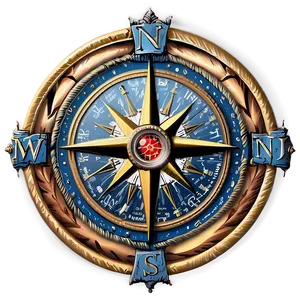 Detailed Nautical Compass Rose Png 05252024 PNG image