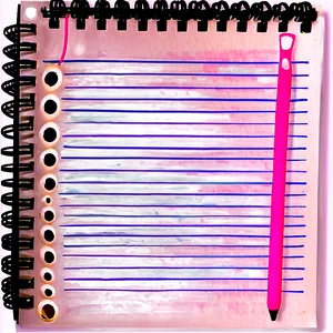 Detailed Notebook Paper Png 98 PNG image