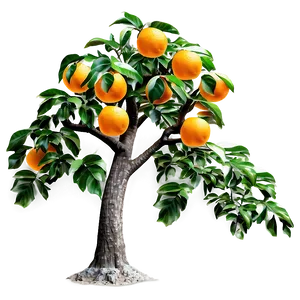 Detailed Orange Tree Png 06132024 PNG image