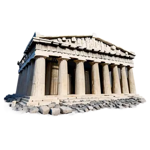 Detailed Parthenon Drawing PNG Lid76 PNG
