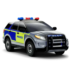 Detailed Police Car Design PNG Yjr93 PNG
