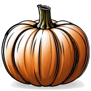 Detailed Pumpkin Outline Sketch Png 54 PNG image