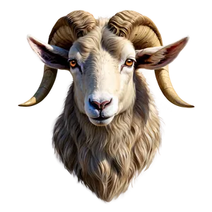 Detailed Ram Head Sketch PNG 26 PNG
