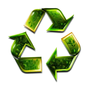 Detailed Recycle Symbol Illustration Png 05252024 PNG image