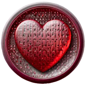 Detailed Red Heart Emoji Png Ldf PNG image