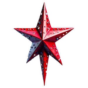 Detailed Red Star PNG Dpj