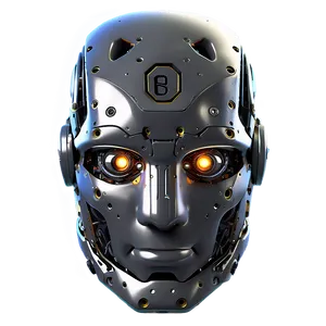 Detailed Robot Head PNG 06212024