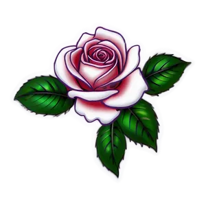 Detailed Rose Tattoo Draft PNG 15 PNG