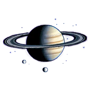 Detailed Saturn Sketch Png Wtl PNG image