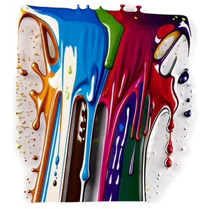 Detailed Spray Paint Drip PNG 48