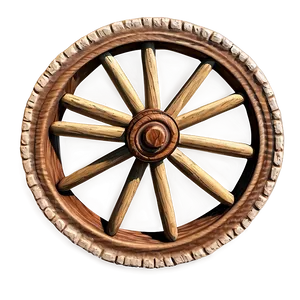 Detailed Wagon Wheel Sketch PNG Ixw8 PNG