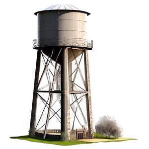 Detailed Water Tower Structure Png Aho PNG image