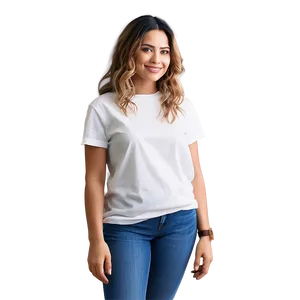 Detailed White Tee PNG Qcr44 PNG
