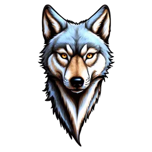 Detailed Wolf Head Sketch Png Gpw94 PNG image