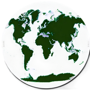 Detailed World Map Drawing PNG Qee