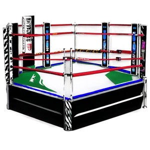 Detailed Wrestling Ring Structure PNG 06202024