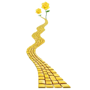 Detailed Yellow Brick Road Artwork PNG Tuw44 PNG