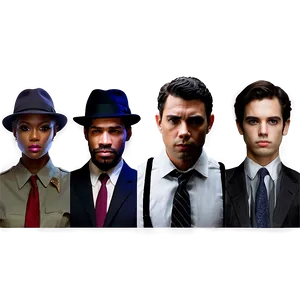 Detective Characters PNG Hnd33