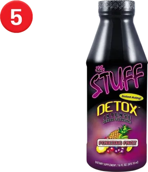 Detox Intense Herbal Cleansing Bottle PNG image