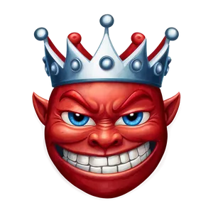 Devil Emoji With Crown Png Vet PNG image