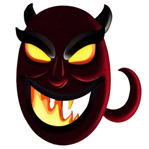 Devil Emoji With Fire Png Lft39 PNG image