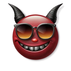 Devil Emoji With Sunglasses Png 70 PNG image