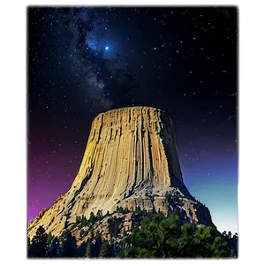 Devil's Tower Monument Wyoming Png 06252024 PNG image