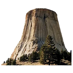 Devil's Tower Monument Wyoming Png Ldr22 PNG image