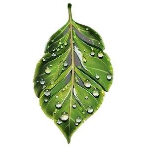 Dew On Leaves PNG 05042024