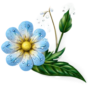 "dewdrop Delights: Fresh Flower PNG" B