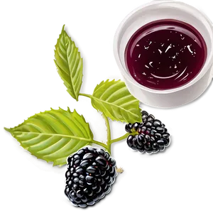 Dewy Blackberry Morning PNG 05232024