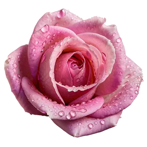Dewy Pink Rose PNG 05242024
