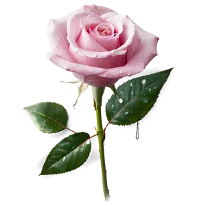 Dewy Pink Rose PNG Gsn80