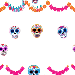 Dia De Los Muertos Calavera Decorations PNG Jli PNG