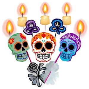 Dia De Los Muertos Candlelight Vigil Png Djt PNG image