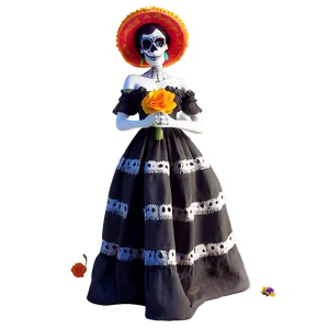 Dia De Los Muertos Catrina Figure Png Ugb8 PNG image