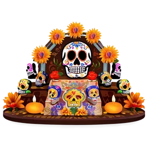 Dia De Los Muertos Commemorative Altars PNG Hyt