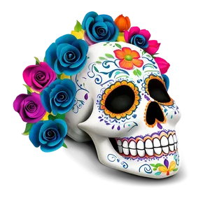 Dia De Los Muertos Floral Arrangements Png Vau PNG image