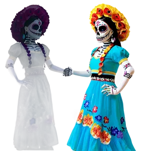 Dia De Los Muertos Folk Dancers Png Lae76 PNG image