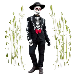 Dia De Los Muertos Historical Costumes Png 06112024 PNG image