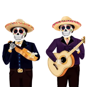 Dia De Los Muertos Mariachi Bands PNG 06112024 PNG