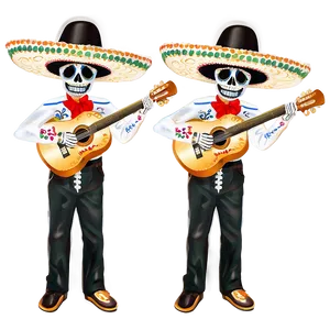 Dia De Los Muertos Mariachi Bands PNG Ooc61