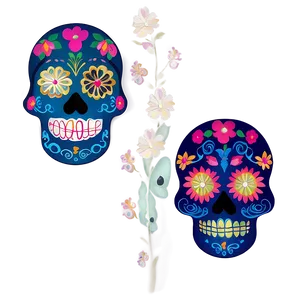 Dia De Los Muertos Themed Makeup PNG 06112024