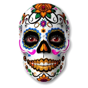 Dia De Los Muertos Themed Makeup Png Inu PNG image