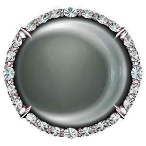 Diamond Circle Frame PNG Adu PNG