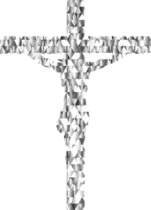 Diamond Cross Optical Illusion PNG image