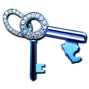 Diamond Encrusted Keys PNG 05242024