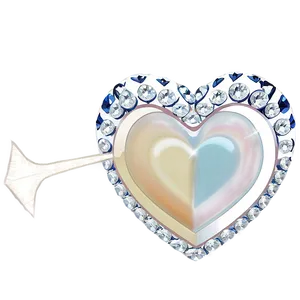 Diamond Heart Outline PNG Jra